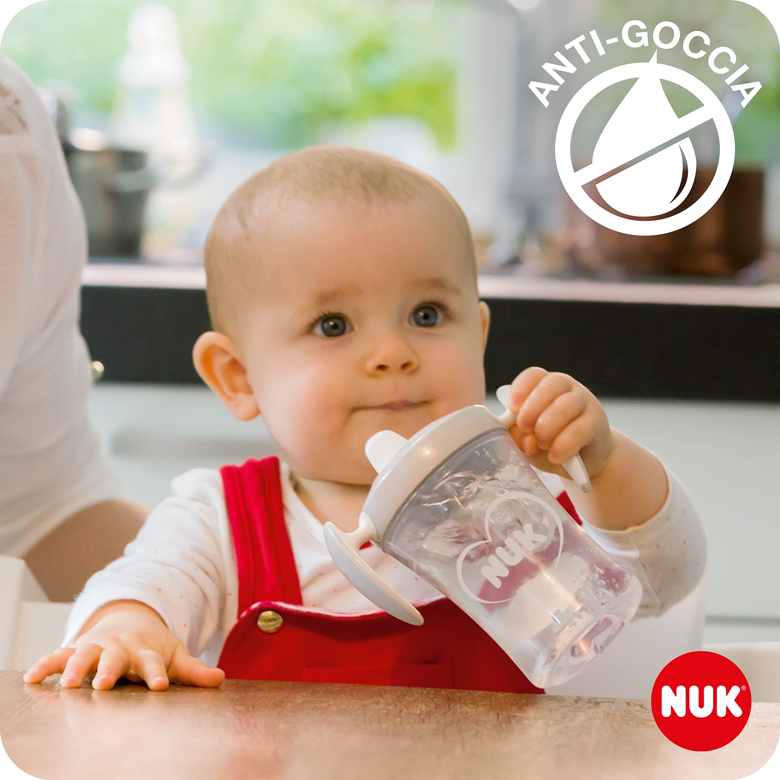 nuk-trainer-cup-bicchiere-antigoccia-6-mesi-230-ml-con-beccuccio-morbido-manigli image 4