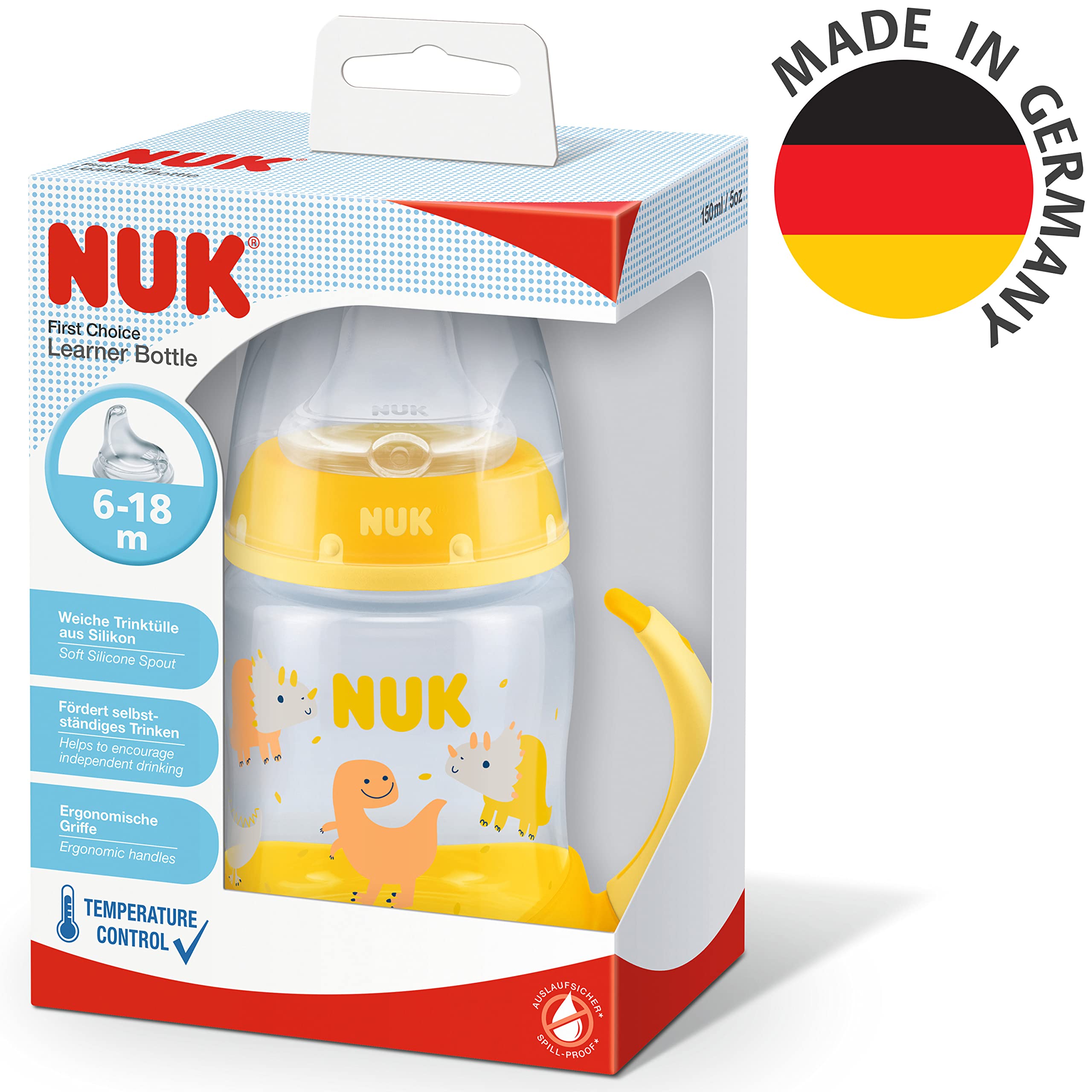 nuk-first-choice-tazza-antigoccia-dinosauro-150-ml-6-18-mesi-controllo-temperatu image 8
