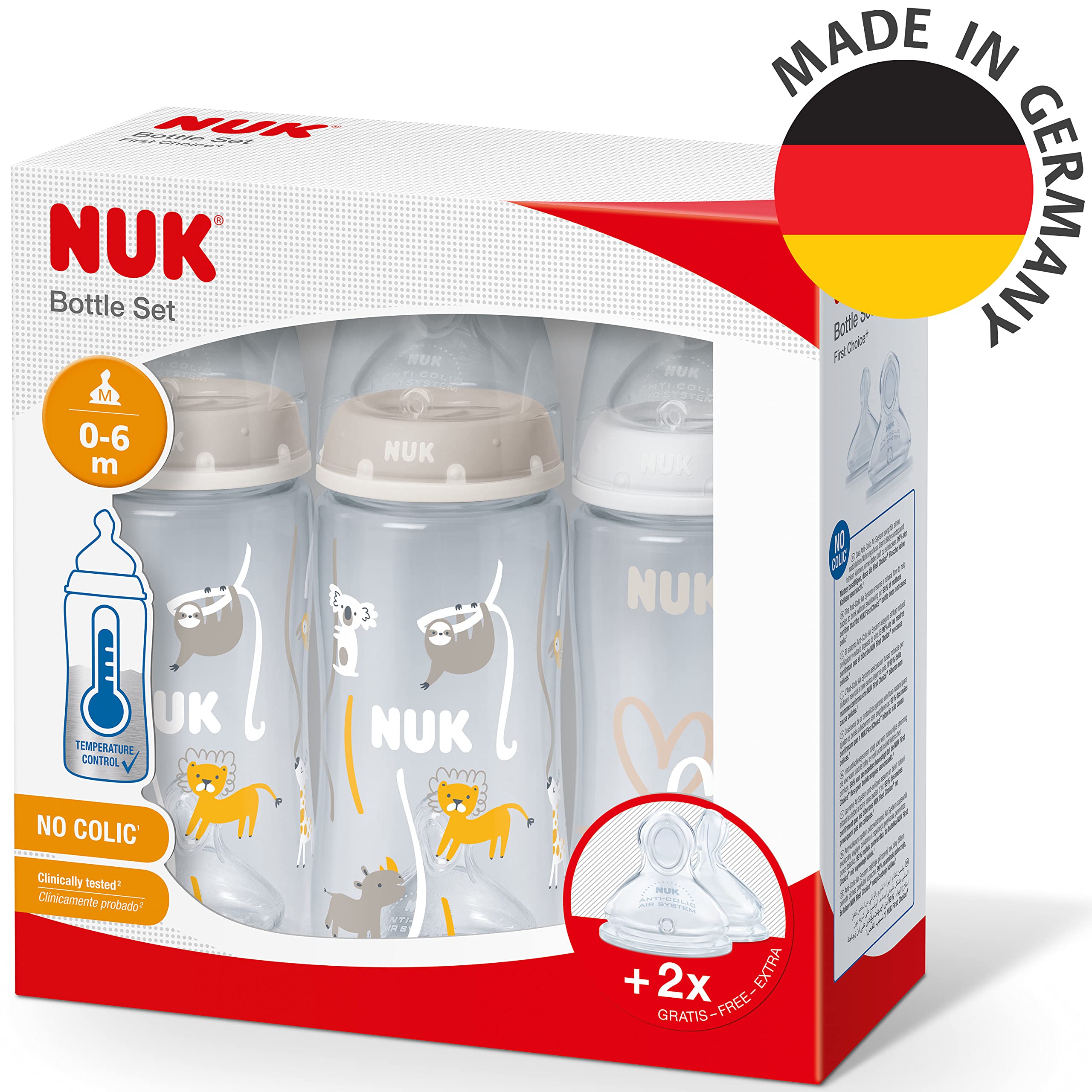 nuk-first-choice-set-biberon-300-ml-0-6-mesi-con-2-tettarelle-extra-controllo-te image 7