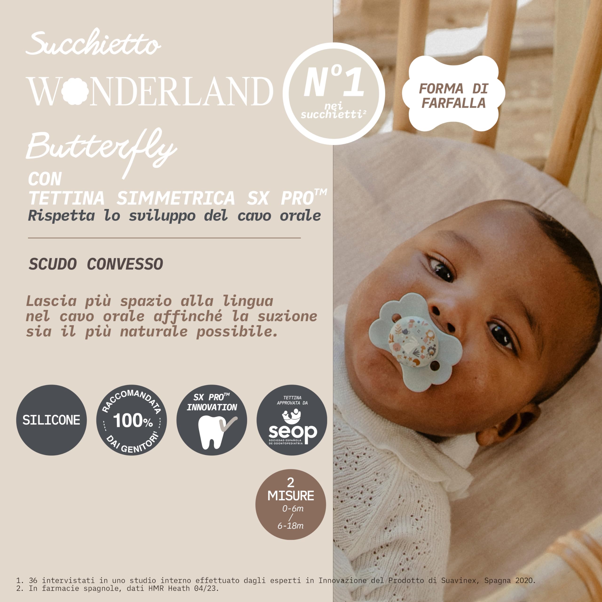 suavinex-wonderland-ciuccio-con-tettarella-simmetrica-in-silicone-sx-pro-piatta- image 3