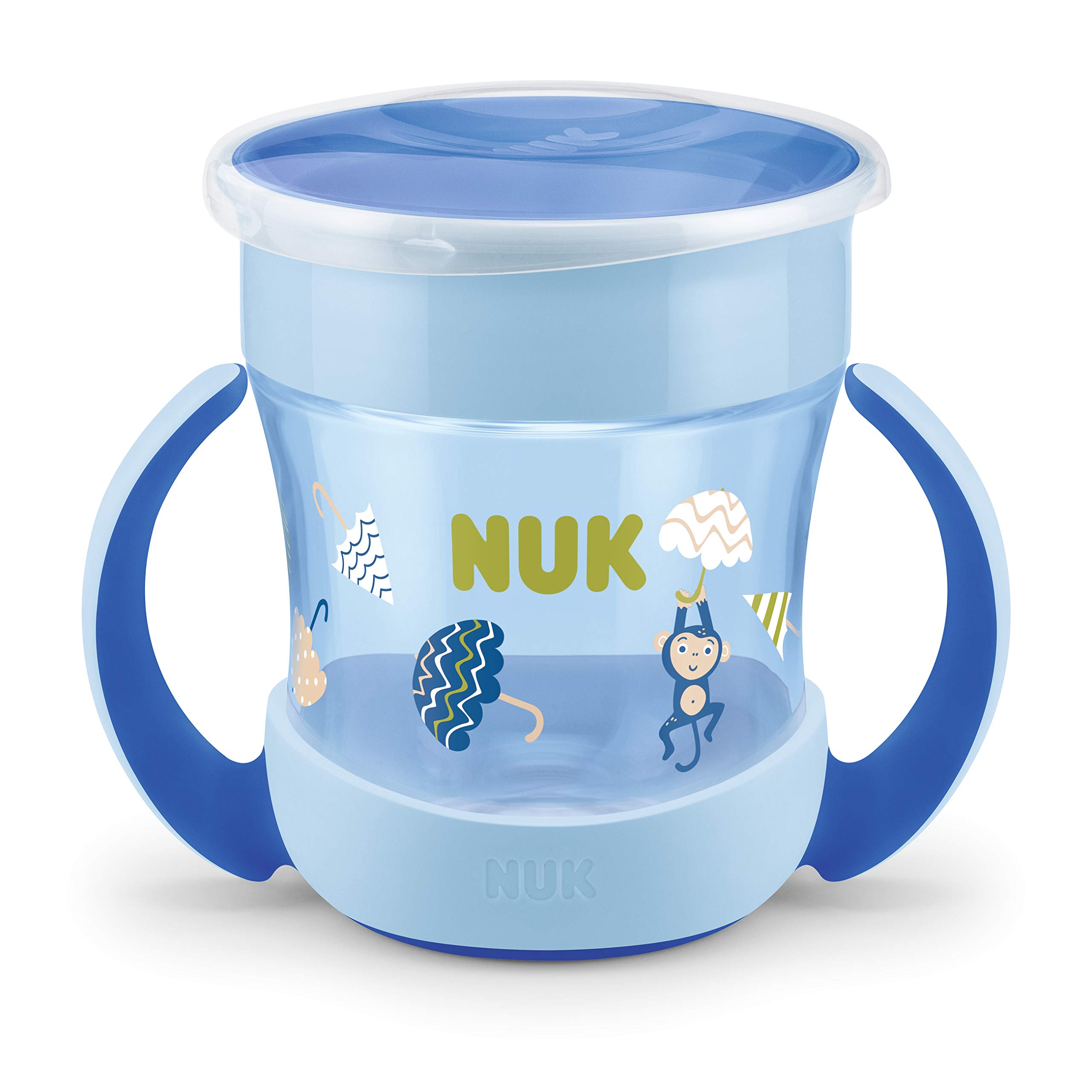 nuk-mini-magic-cup-160-ml-bicchiere-salvagoccia-a-bordo-360-blu image 1
