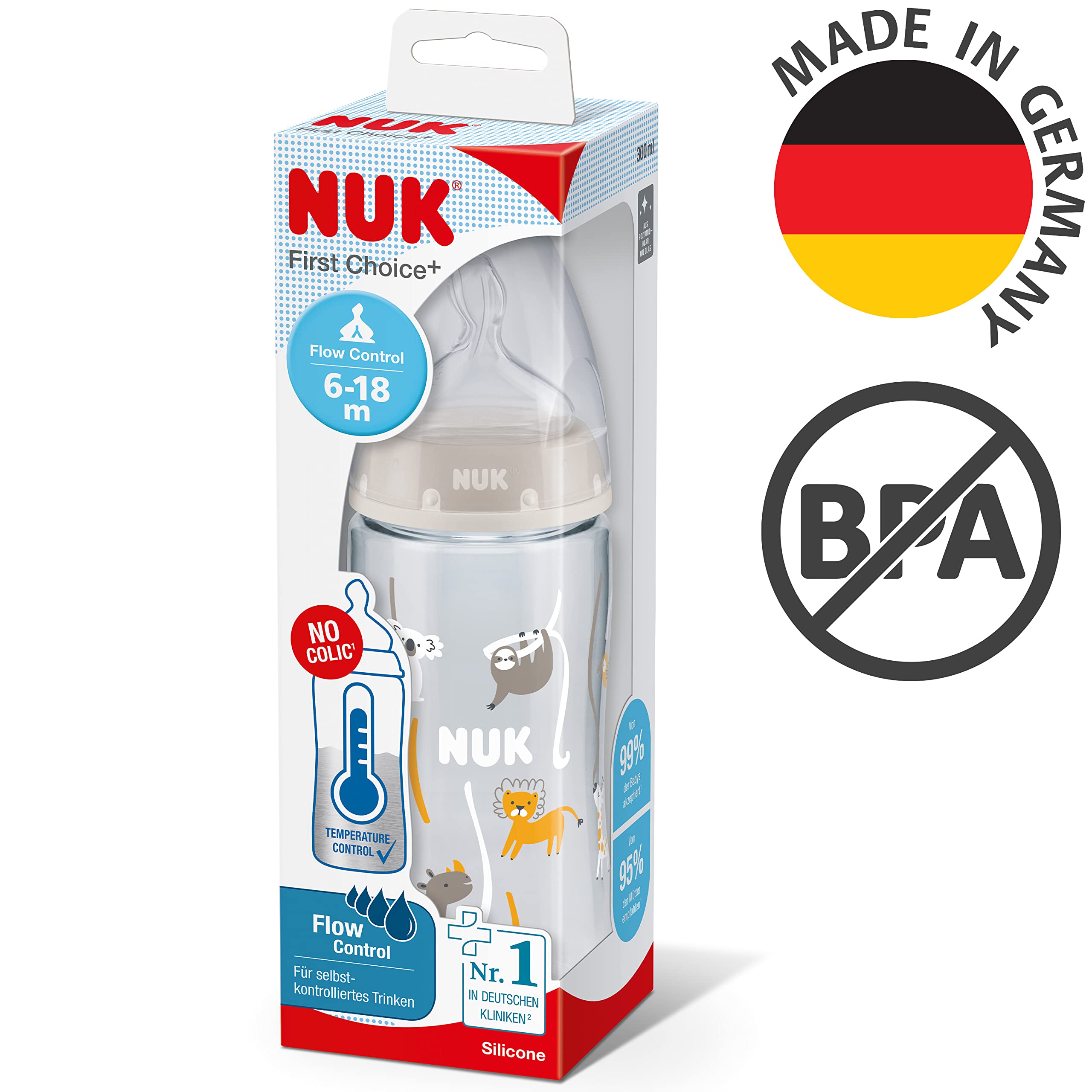 nuk-first-choice-biberon-300-ml-6-18-mesi-controllo-temperatura-taglio-a-y-antic-2 image 7