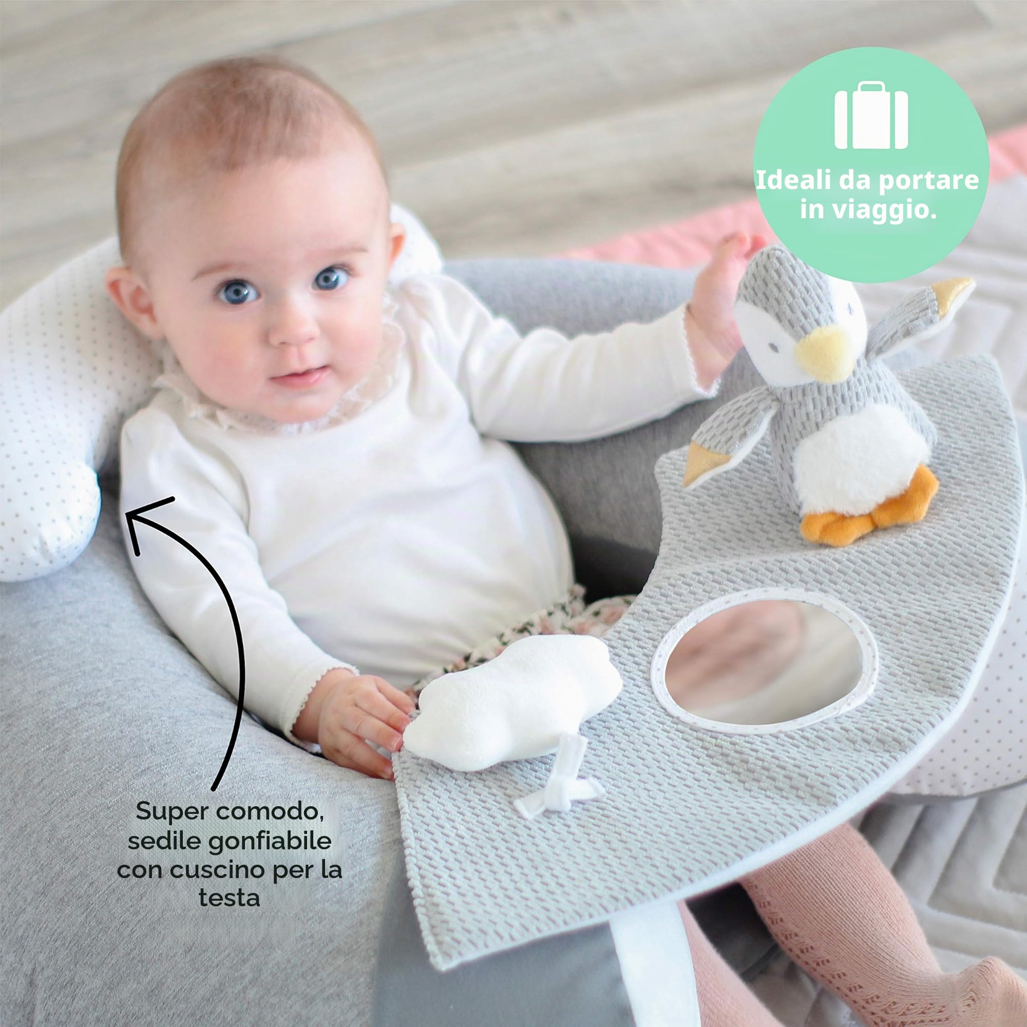 nuby-little-penguin-seggiolino-educativo-sit-me-up-gonfiabile-con-giocattoli-e-v image 3