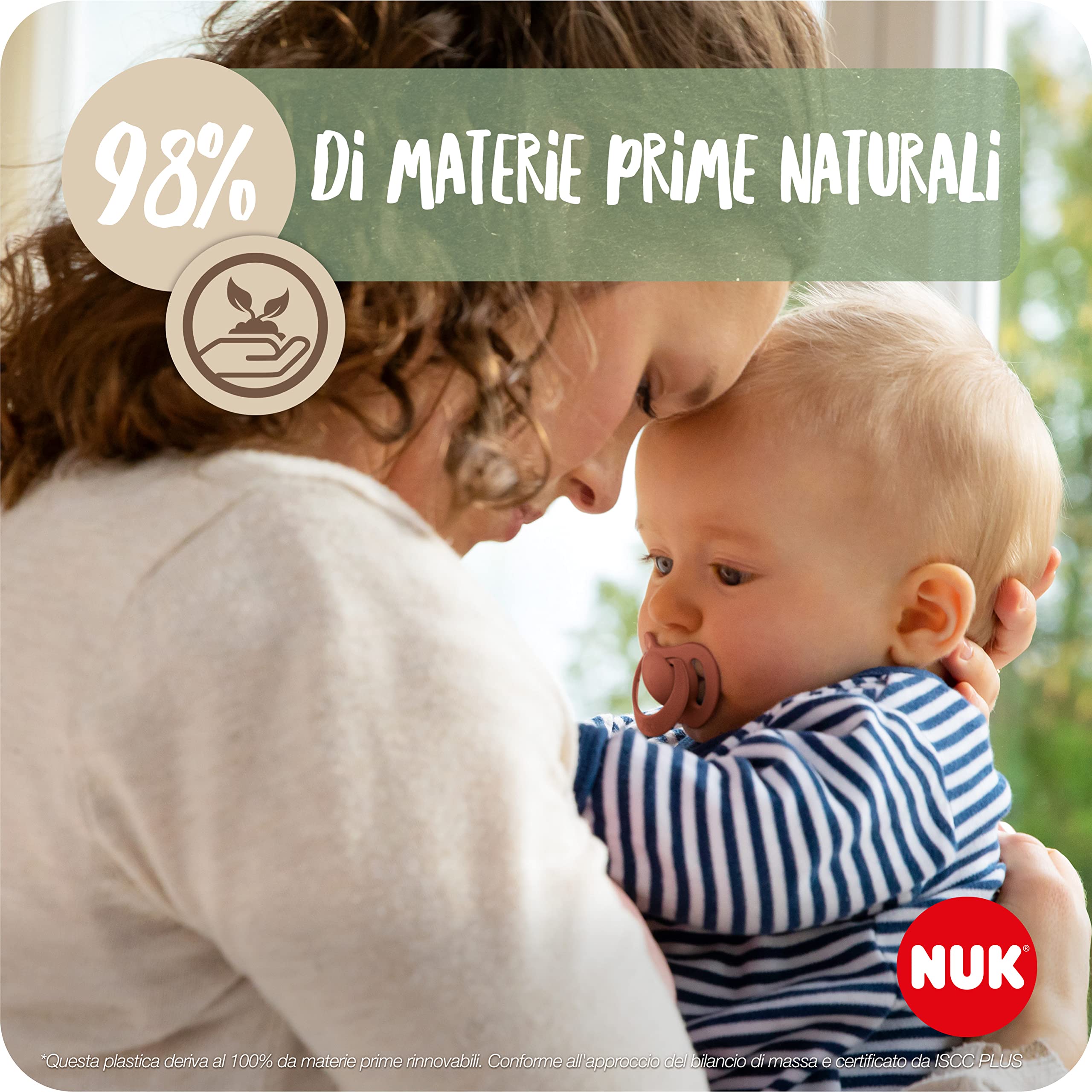 nuk-for-nature-ciuccio-0-6-mesi-succhietto-in-gomma-naturale-al-98-forma-ortodon image 3