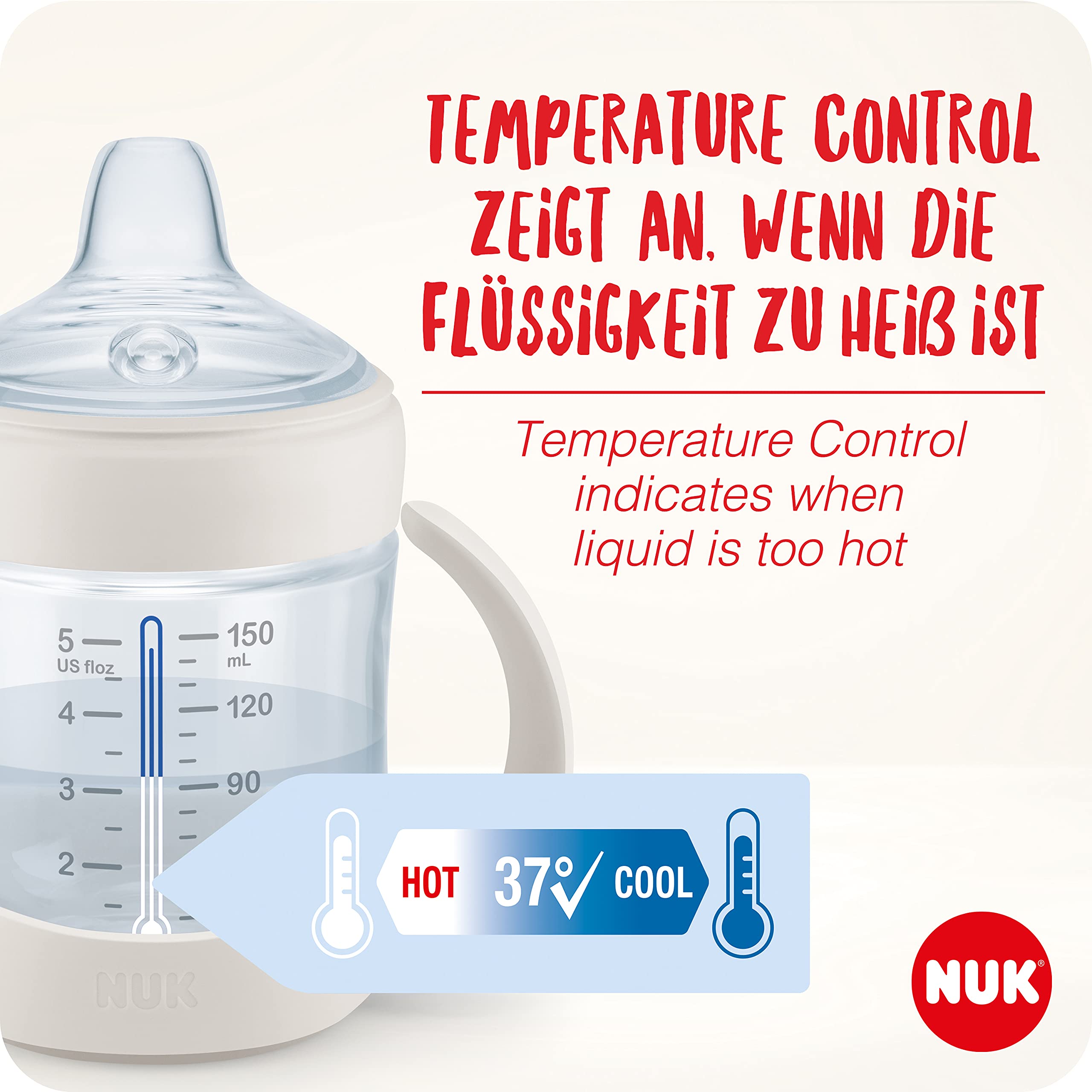 nuk-nature-sense-biberon-150-ml-0-6-mesi-con-controllo-temperatura-e-sfiato-anti image 2
