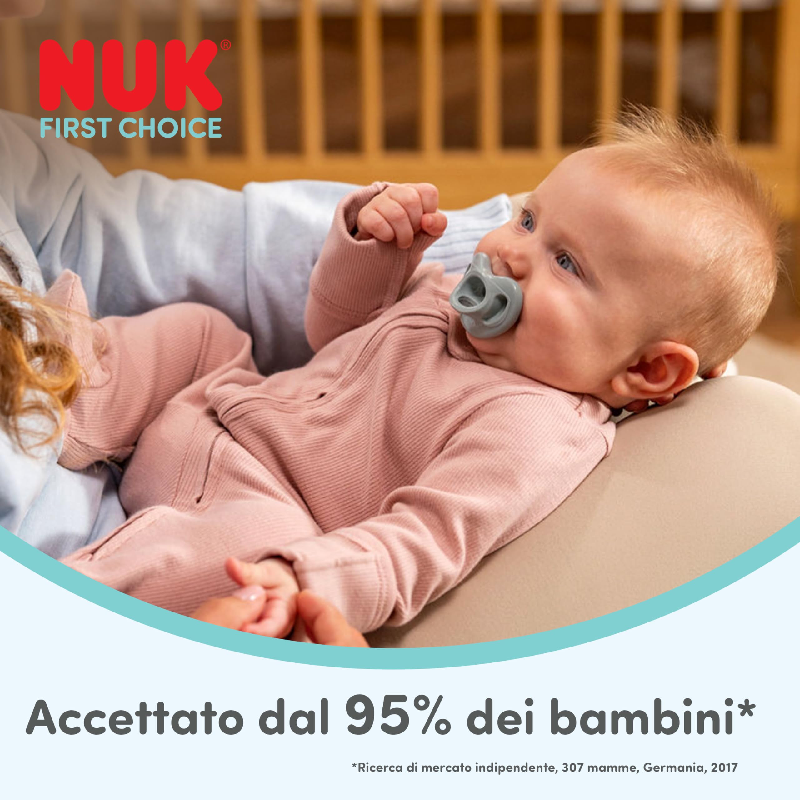 nuk-first-choice-soft-succhietto-ortodontico-per-bambini-0-6-mesi-100-silicone-s image 2