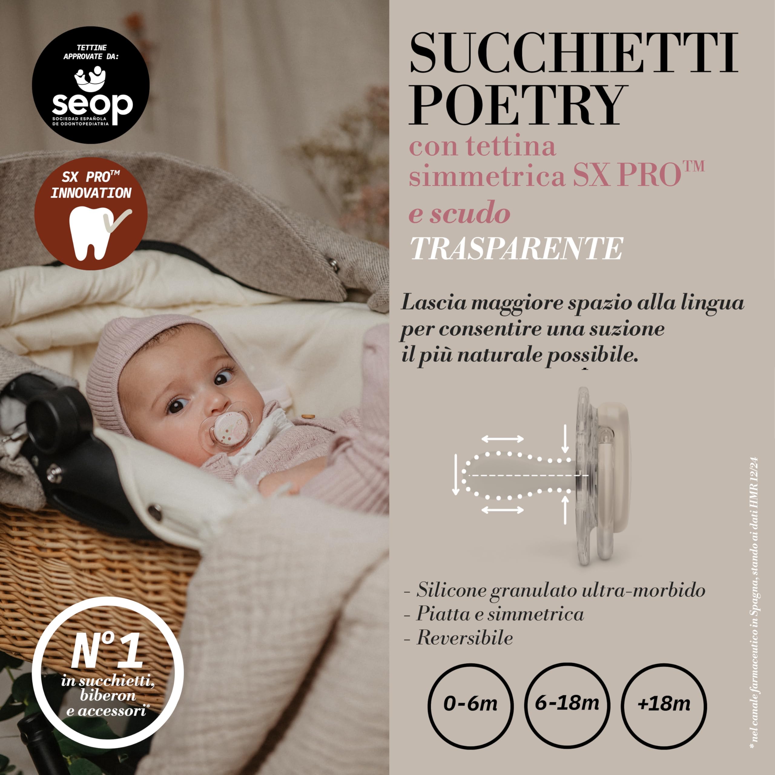 suavinex-poetry-ciuccio-neonati-18-mesi-con-tettarella-fisiologica-sx-pro-in-sil image 3