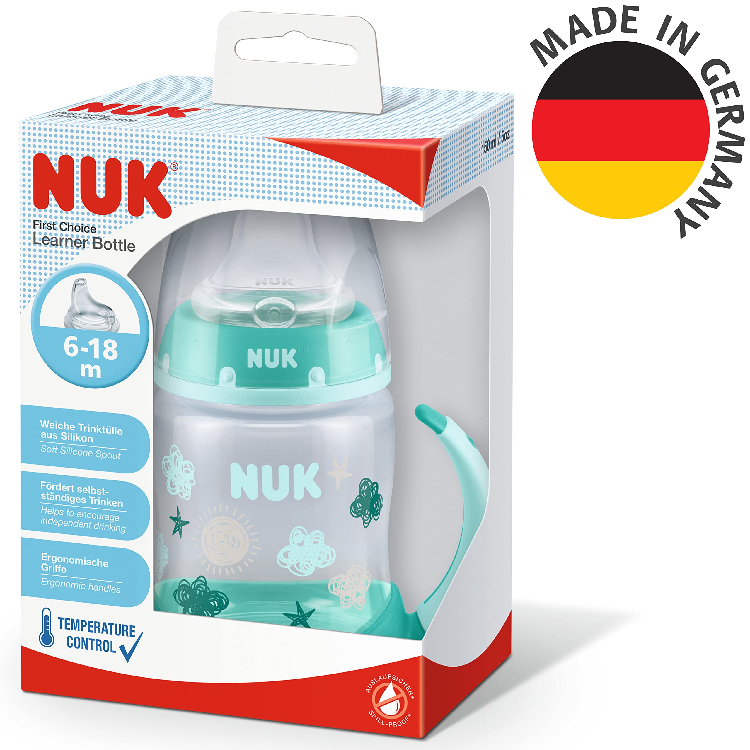 nuk-first-choice-tazza-antigoccia-nube-150-ml-6-18-mesi-controllo-temperatura-be image 8