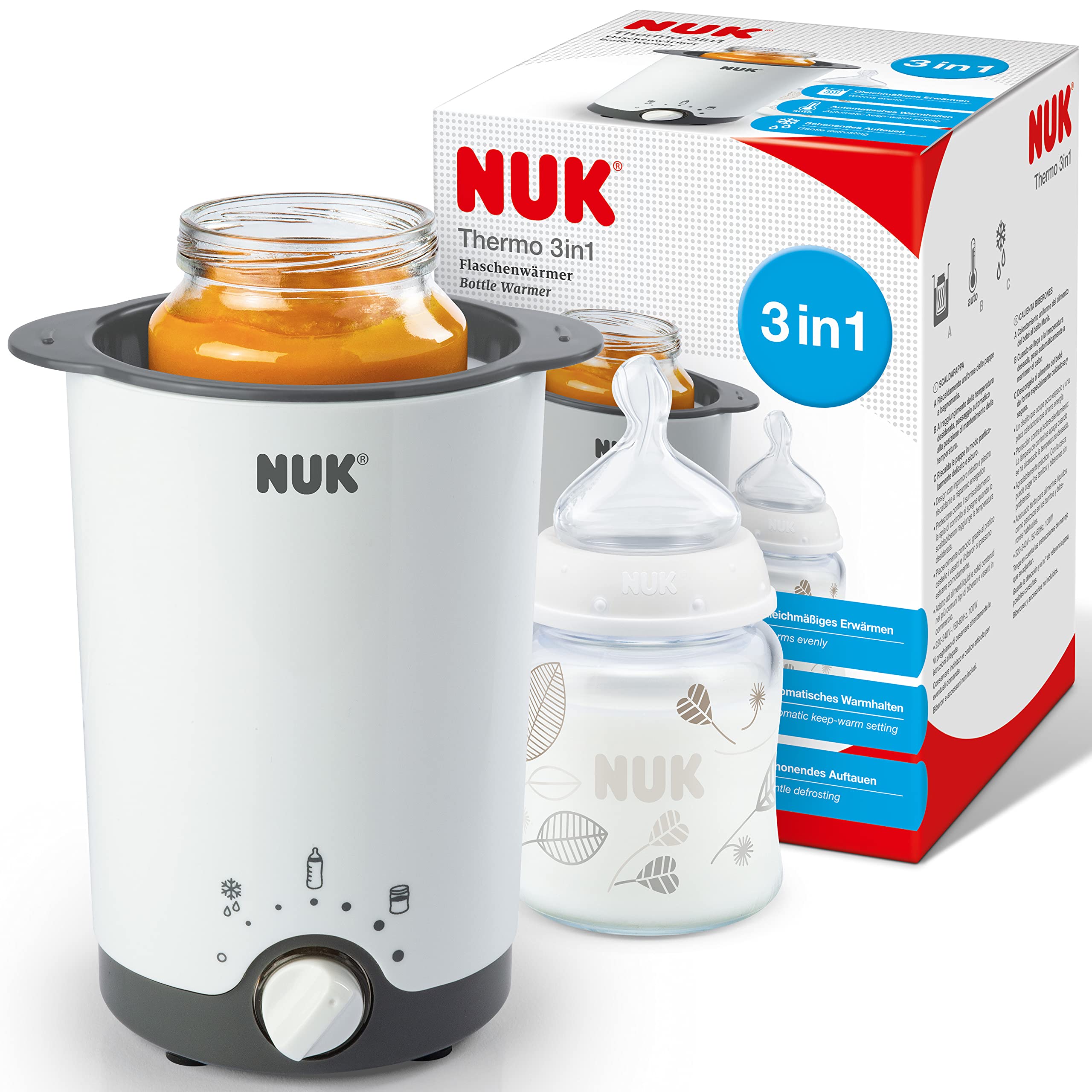 nuk-thermo-3in1-scaldabiberon-a-vapore-con-scongelamento-e-mantenimento-caldo-ce image 1