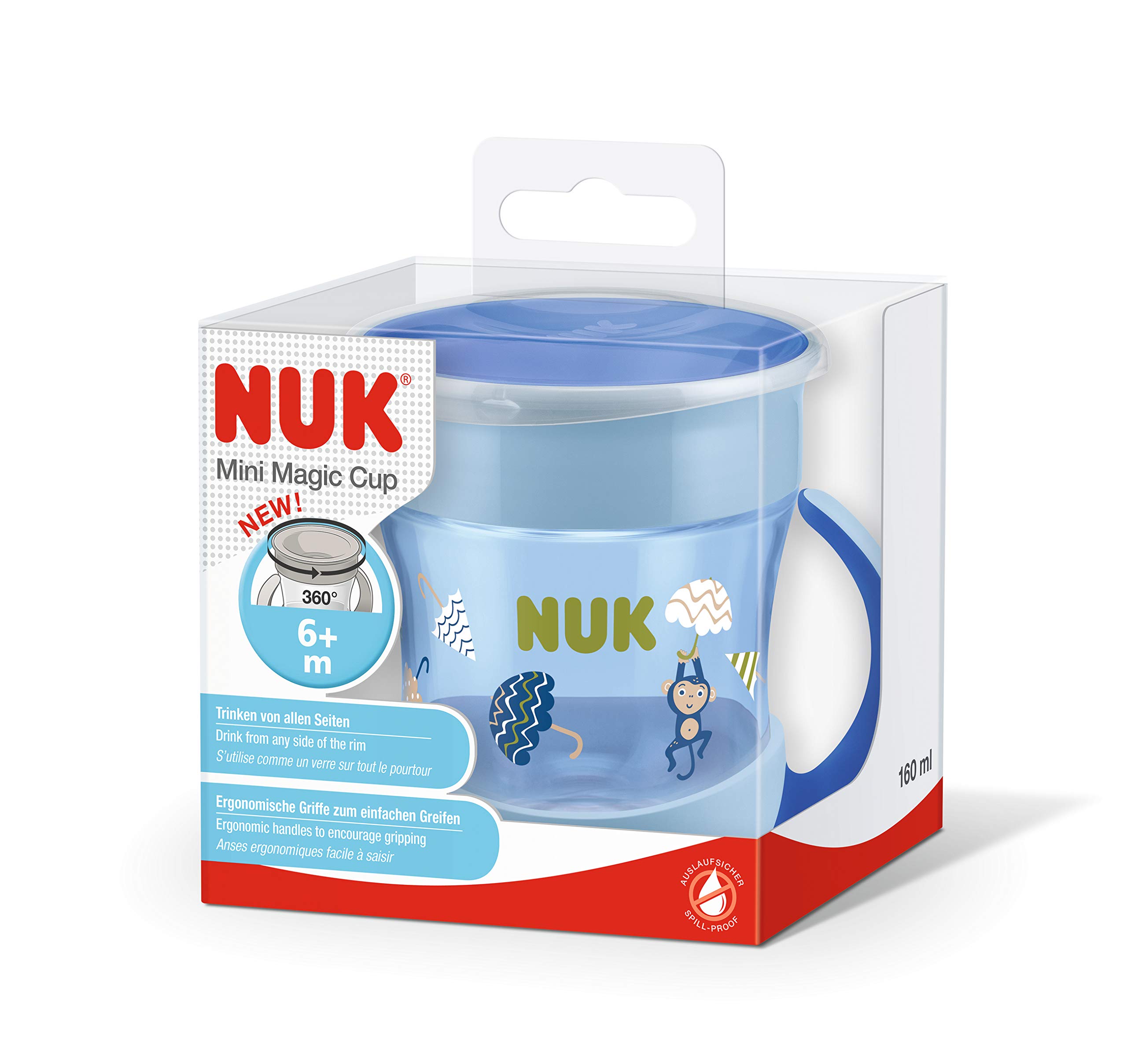 nuk-mini-magic-cup-160-ml-bicchiere-salvagoccia-a-bordo-360-blu image 5