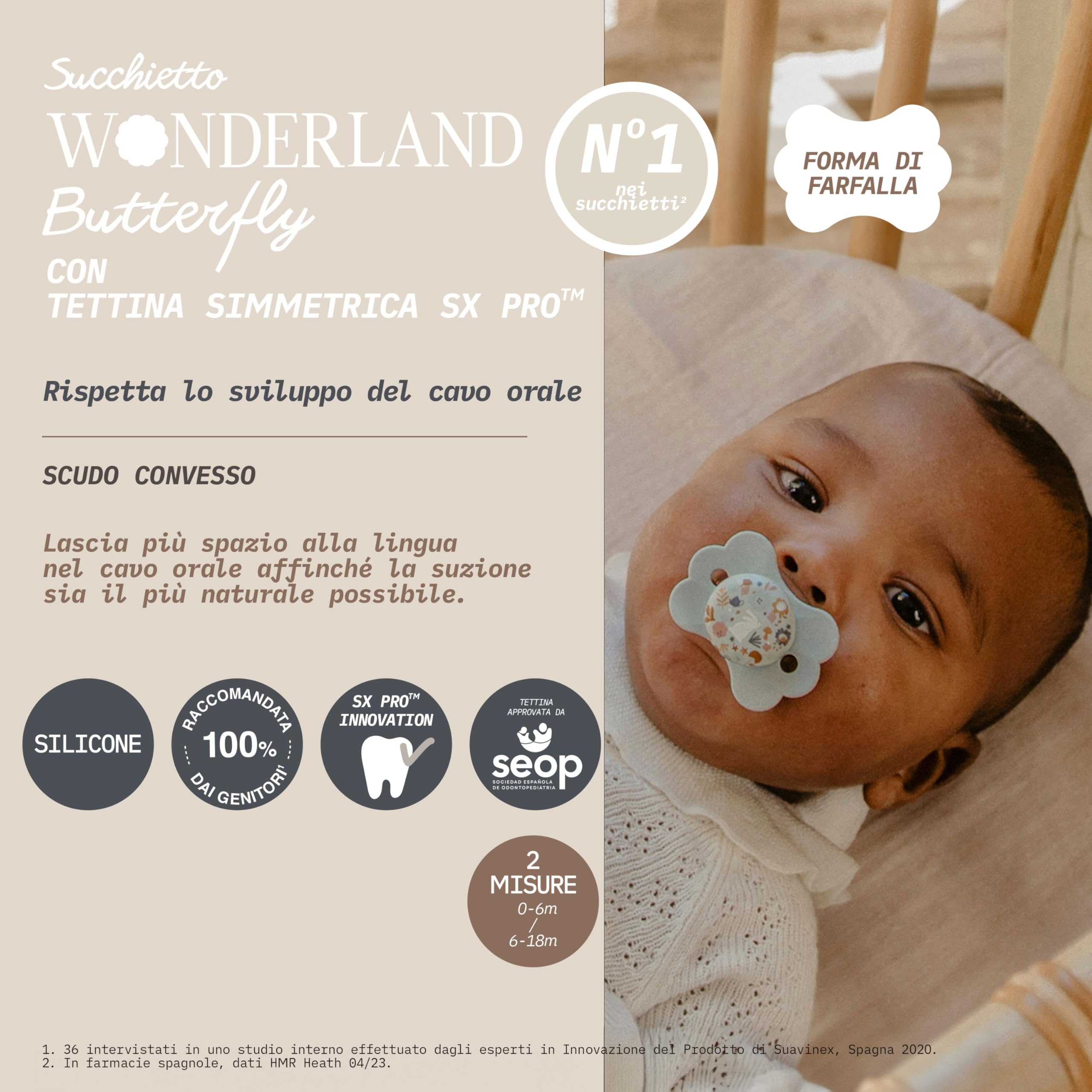suavinex-wonderland-sx-pro-ciuccio-neonati-0-6-mesi-tettarella-silicone-simmetri image 4