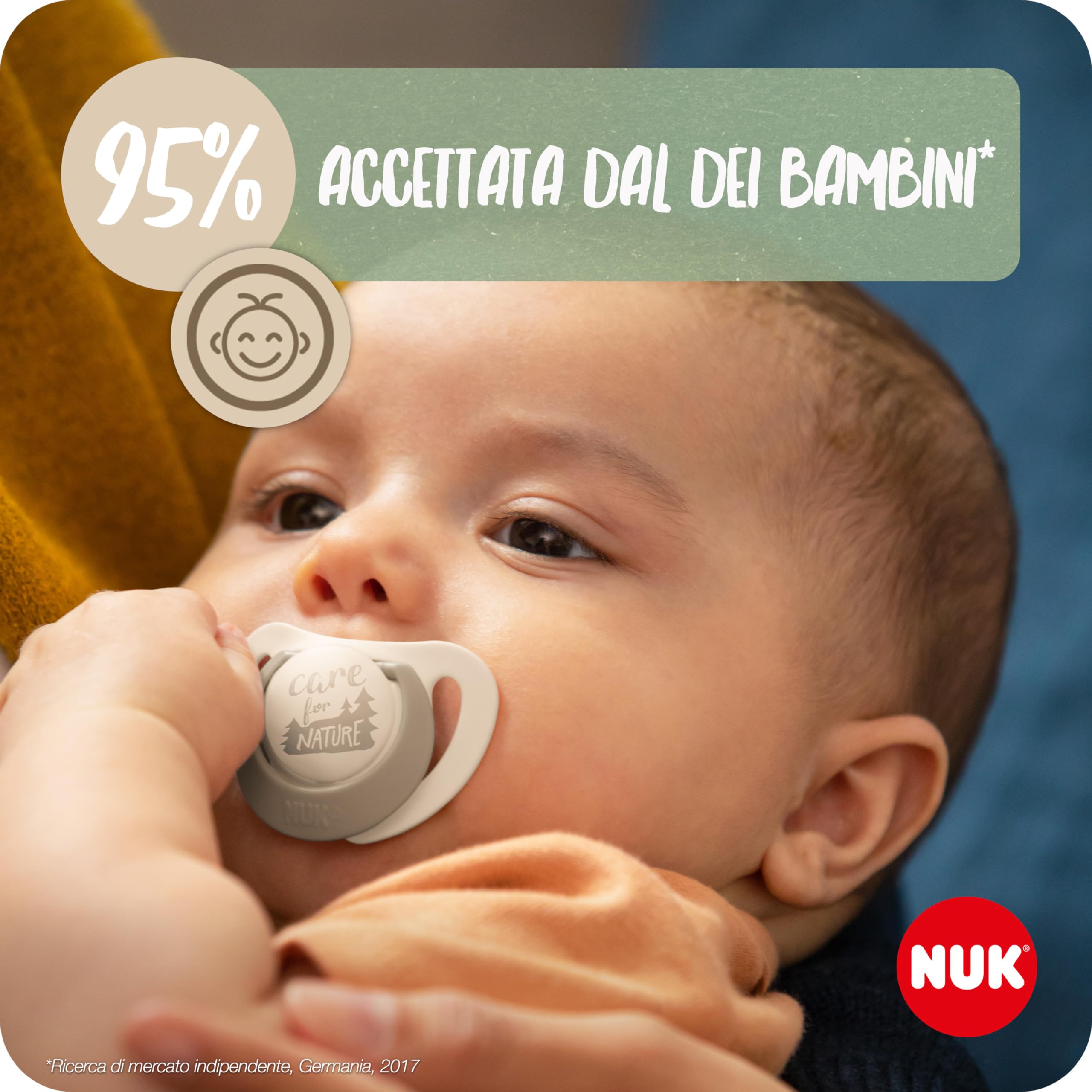 nuk-for-nature-ciuccio-in-silicone-sostenibile-6-18-mesi-rosso-2-pezzi image 4