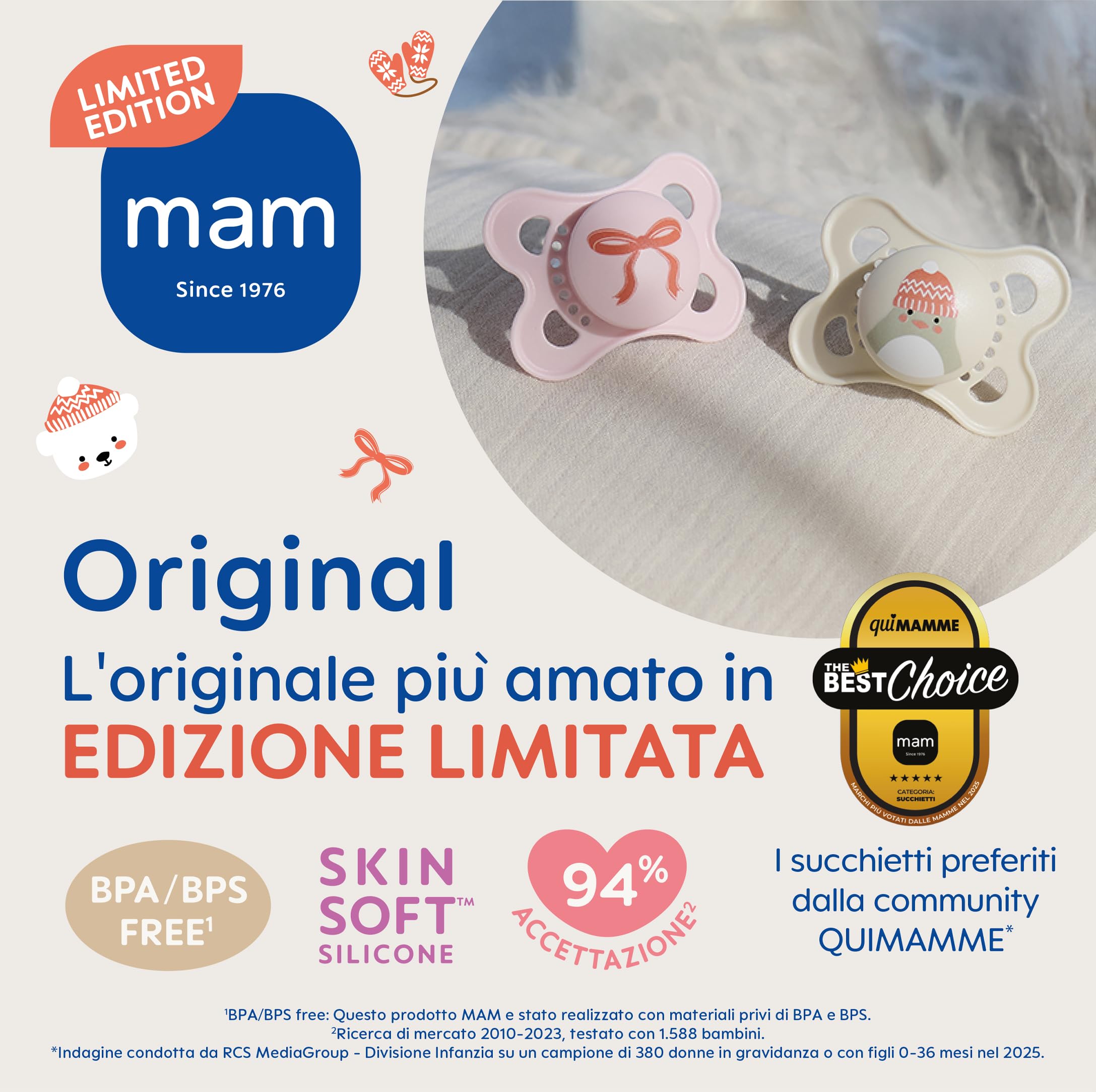 mam-original-winter-limited-edition-ciuccio-6-mesi-set-da-2-silicone-skinsoft-te image 2