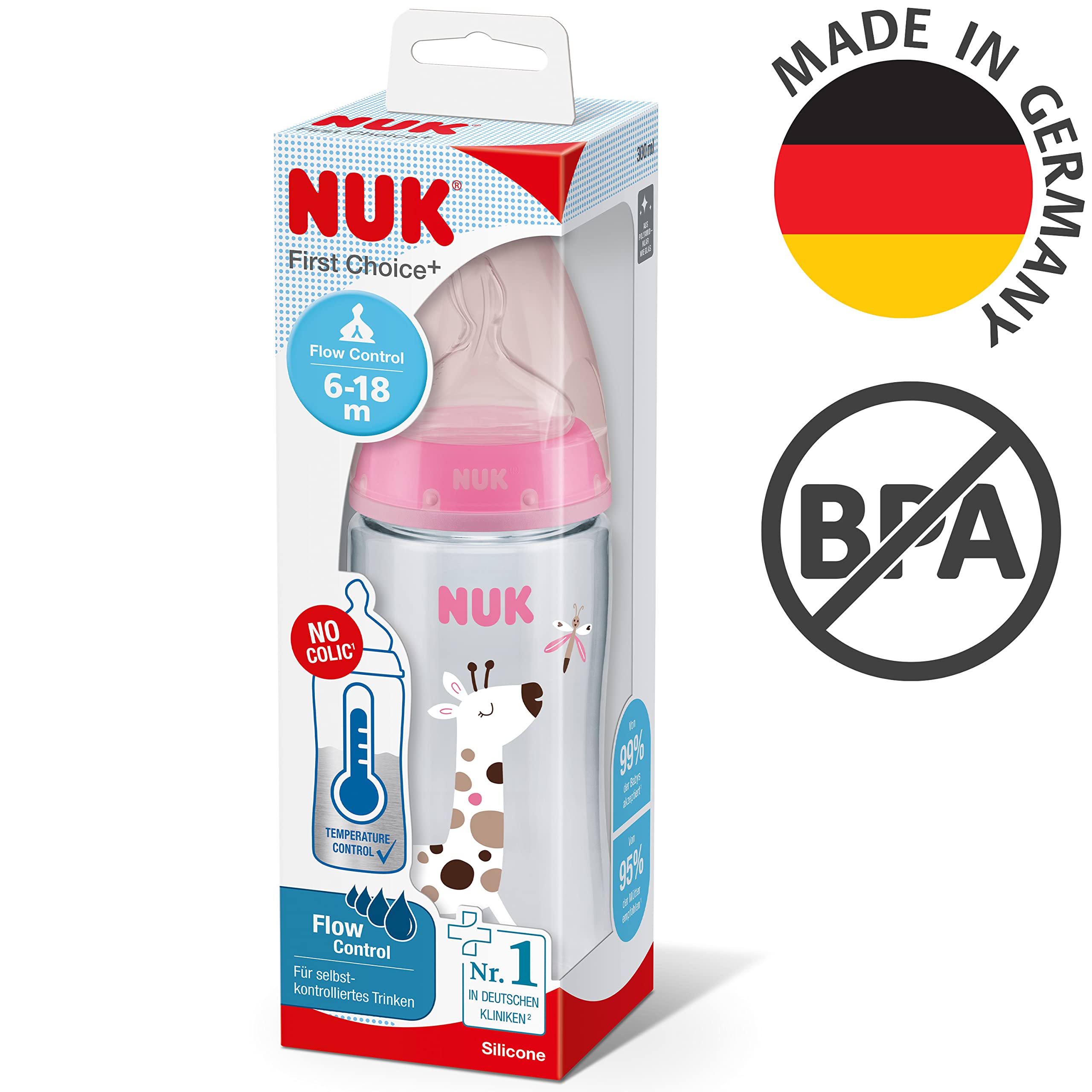 nuk-first-choice-biberon-300-ml-6-18-mesi-controllo-temperatura-taglio-a-y-antic image 7