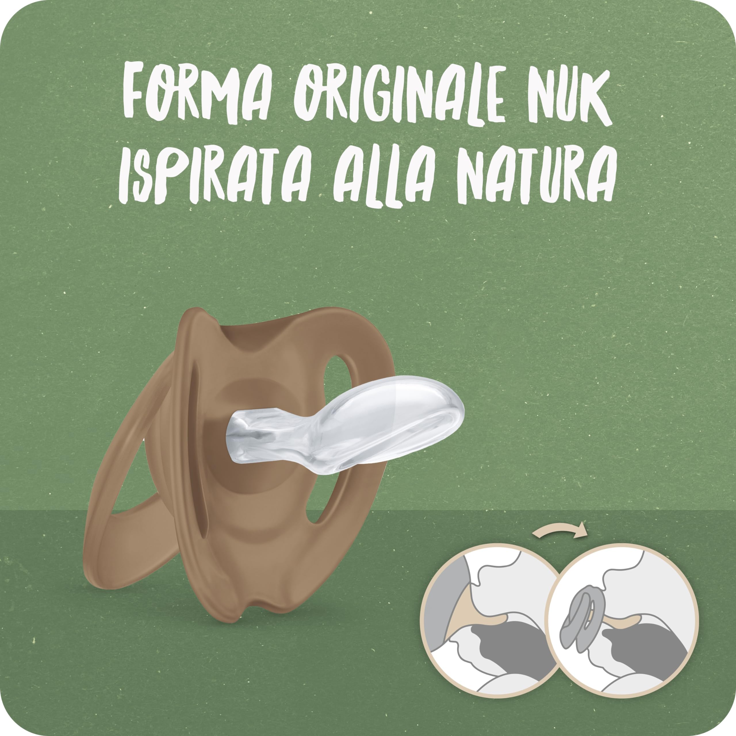 nuk-for-nature-ciuccio-in-silicone-sostenibile-6-18-mesi-rosso-2-pezzi image 2