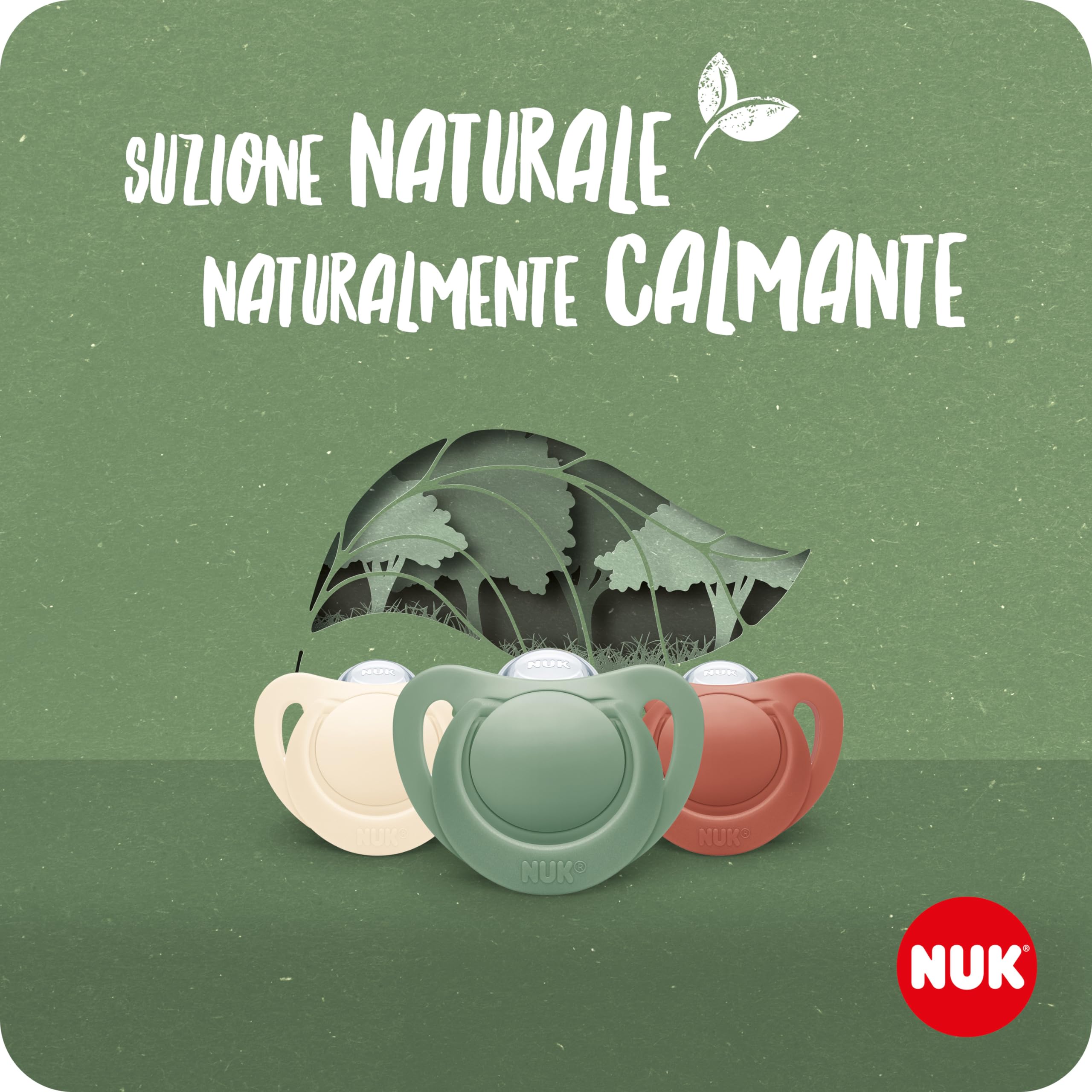 nuk-for-nature-ciuccio-in-silicone-sostenibile-6-18-mesi-rosso-2-pezzi image 6