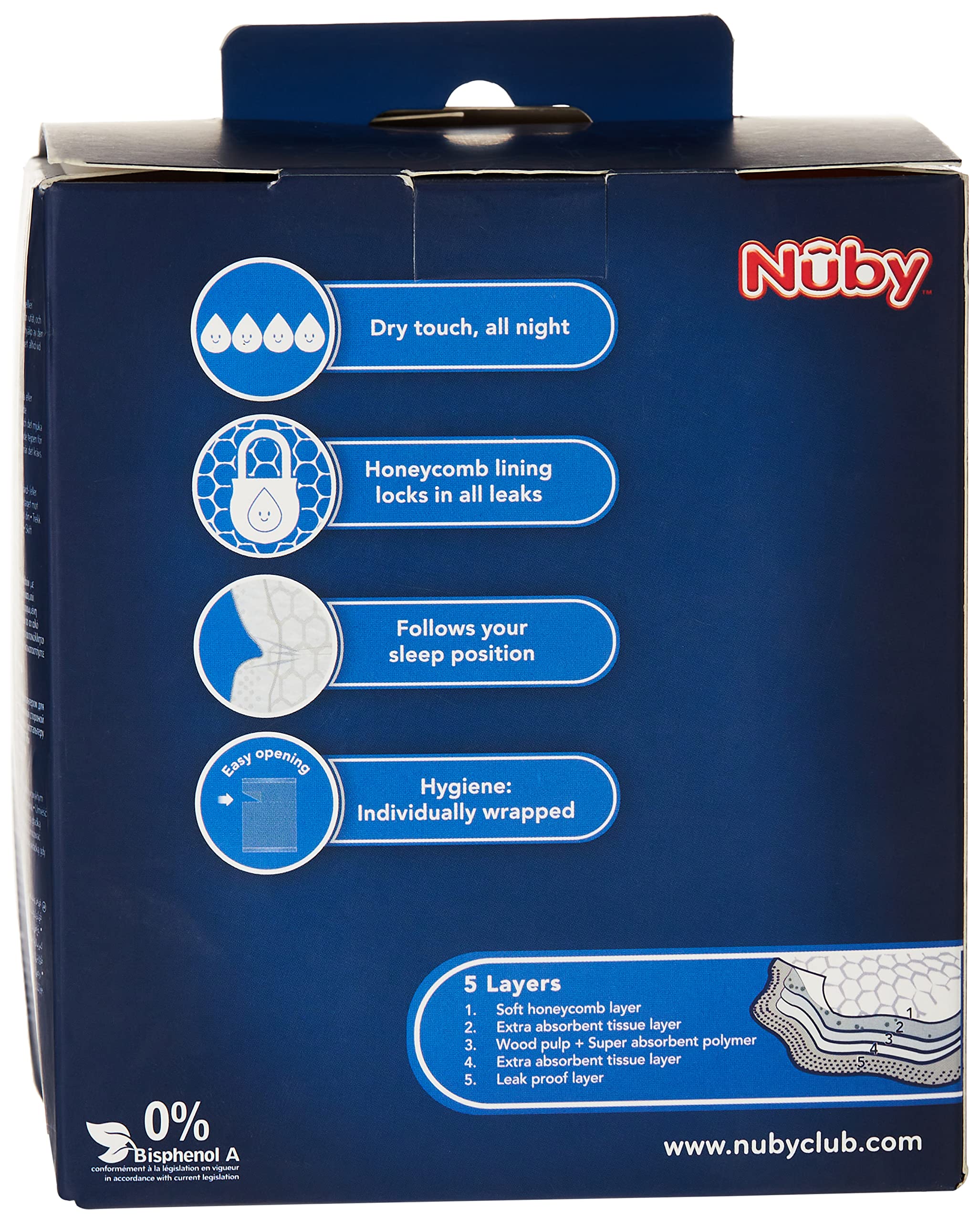 nuby-nv0107003-coppette-assorbilatte-ultrasottili-assorbimento-triplo-fino-a-100 image 3