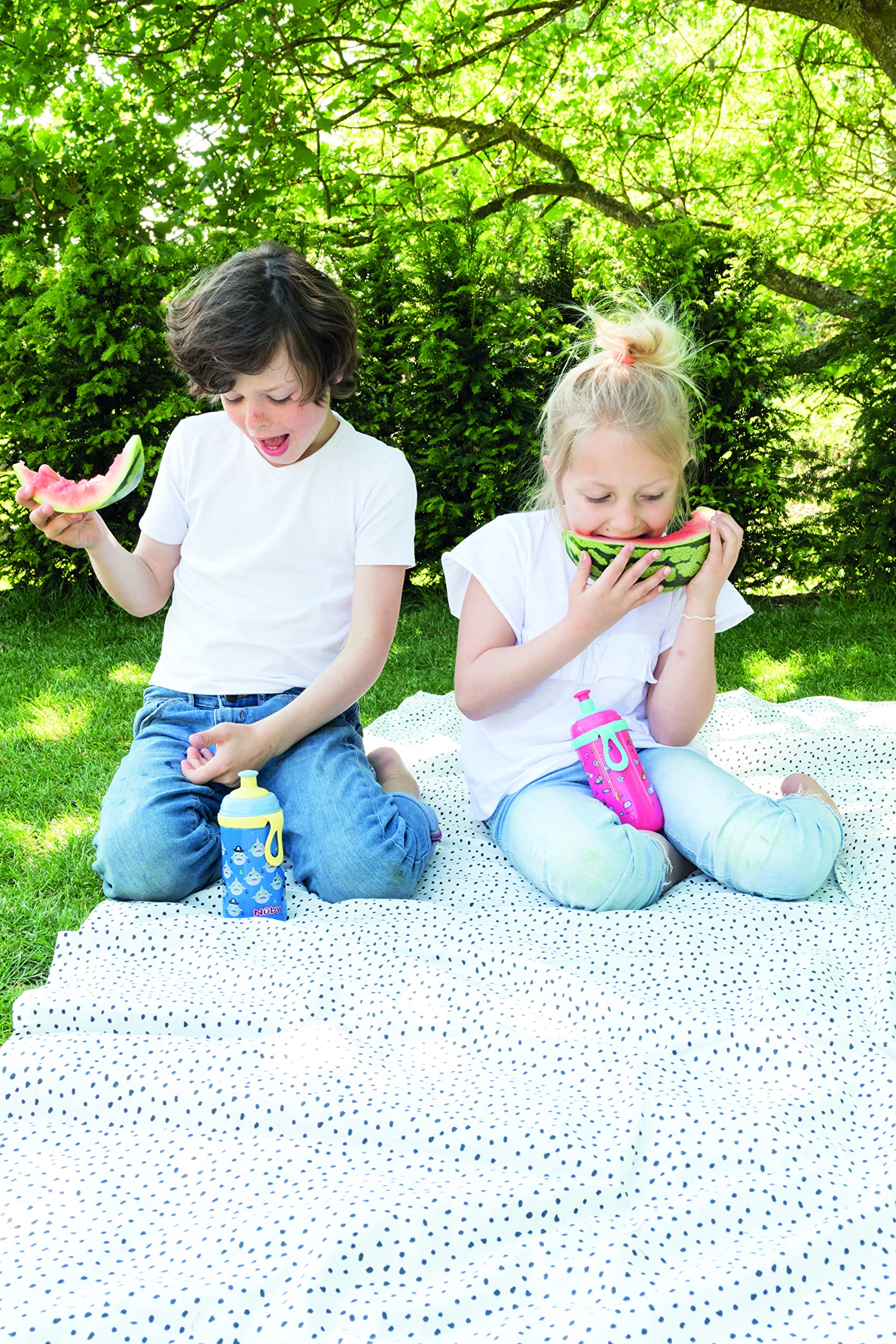nuby-pop-up-borraccia-sportiva-360-ml-con-anello-luminoso-tazza-con-beccuccio-po image 2