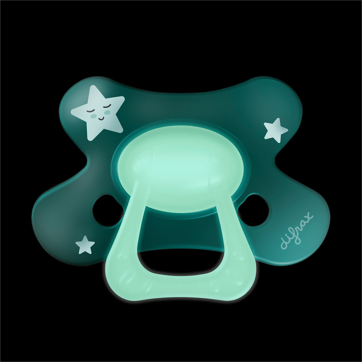 difrax-ciuccio-natural-12m-glow-in-the-dark-4-pezzi image 2